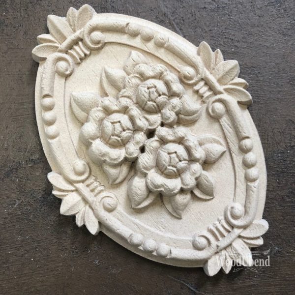 Floral Plaque WUB2098 12x9.8cms