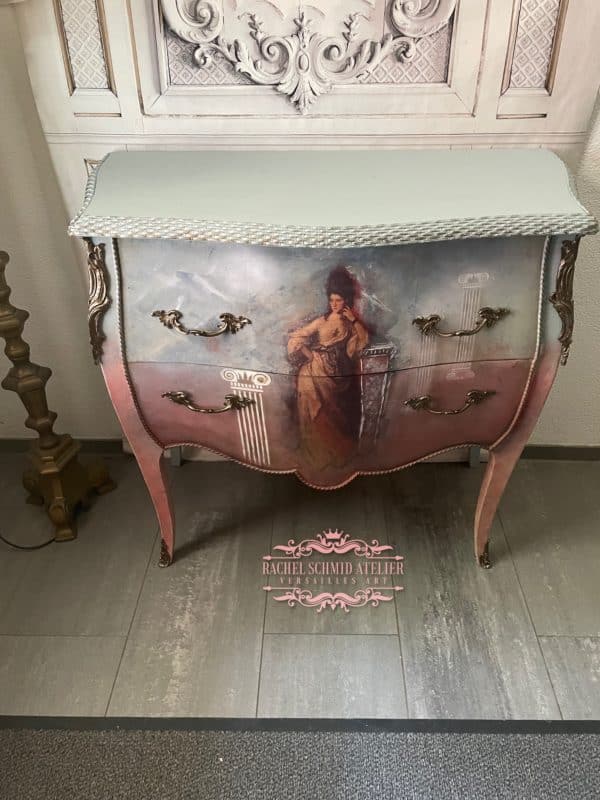 Antique chest of drawers with marble top - Image 7