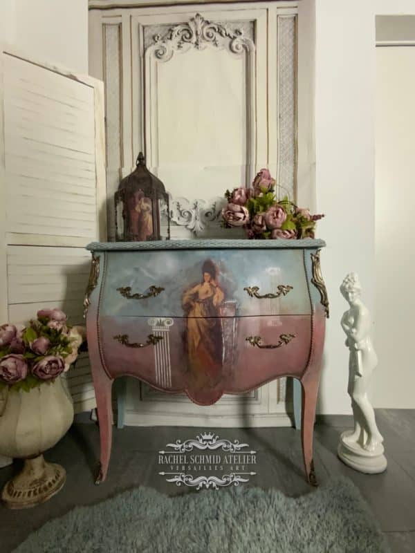 Antique chest of drawers with marble top - Image 8